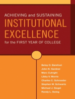 Achieving and Sustaining Institutional Excellence for the First Year of College