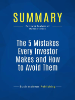 The 5 Mistakes Every Investor Makes and How to Avoid Them (Review and Analysis of Mallouk's Book)