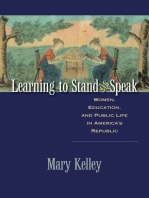 Learning to Stand and Speak: Women, Education, and Public Life in America's Republic