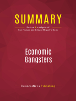 Summary: Economic Gangsters: Review and Analysis of Ray Fisman and Edward Miguel's Book