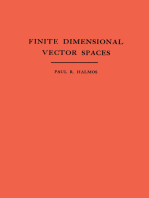 Finite Dimensional Vector Spaces