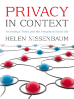 Privacy in Context: Technology, Policy, and the Integrity of Social Life