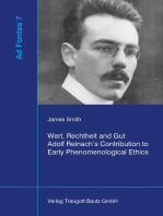 Wert, Rechtheit und Gut Adolf Reinach’s Contribution to Early Phenomenological Ethics