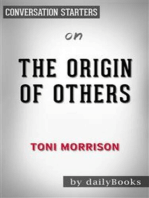 The Origin of Others: by Toni Morrison | Conversation Starters