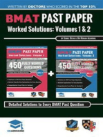 BMAT Past Paper Worked Solutions Volume 1 & 2: 2003 - 2016, Fully worked answers to 900+ Questions, Detailed Essay Plans, BioMedical Admissions Test Book: Full ... question + Essay