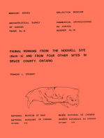 Faunal Remains from the Nodwell Site (Bchi-3) and from Four Other Sites in Bruce County, Ontario