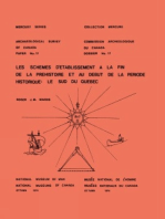 Les schèmes d'établissement à la fin de la préhistoire et au début de la période historique: Le sud du Québec