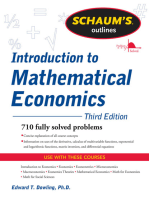 Schaum's Outline of Introduction to Mathematical Economics, 3rd Edition