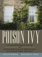 Poison Ivy: A Social Psychological Typology of Deviant Professors and Administrators in American Higher Education