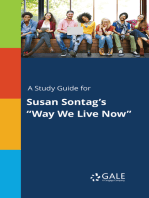 A Study Guide for Susan Sontag's "Way We Live Now"