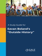 A Study Guide for Eavan Boland's "Outside History"