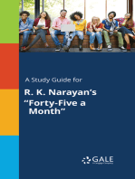 A Study Guide for R. K. Narayan's "Forty-Five a Month"