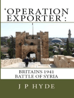 ‘Operation Exporter’:Britain’s 1941 Battle of Syria