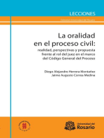 La oralidad en el proceso civil: Realidad, perspesctivas y propuestas frente al rol del juez en el marco del Código General del Proceso