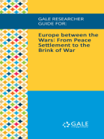 Gale Researcher Guide for: Europe between the Wars: From Peace Settlement to the Brink of War