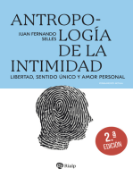 Antropología de la intimidad: Libertad, sentido único y amor personal