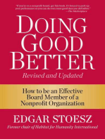 Doing Good Better: How to be an Effective Board Member of a Nonprofit Organization