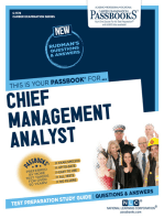 Chief Management Analyst: Passbooks Study Guide