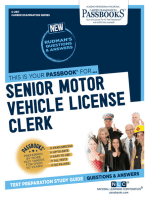 Senior Motor Vehicle License Clerk: Passbooks Study Guide