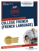 COLLEGE FRENCH (French Language): Passbooks Study Guide