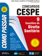 Como passar em concursos CESPE: direito sanitário: 9 questões de direito sanitário