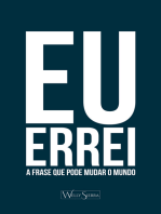 Eu errei: A frase que pode mudar o mundo