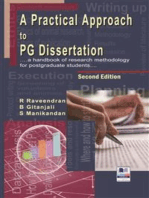 A Practical Approach to PG Dissertation