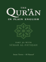 The Qur'an in Plain English: Part 30 With Surah Al-Fatihah