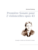 Première Sonate pour 2 violoncelles opus 43: Arrangée et éditée par Micheline Cumant