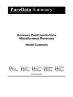 Business Credit Institutions Miscellaneous Revenues World Summary: Market Values & Financials by Country