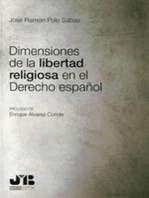 Dimensiones de la libertad religiosa en el Derecho español