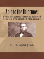 Able to the Uttermost: Some Forgotten Sermons of C. H. Spurgeon