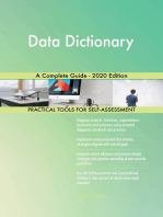 Data Dictionary A Complete Guide - 2020 Edition