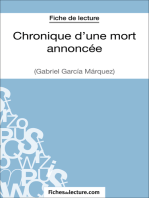 Chronique d'une mort annoncée de Gabriel García Márquez (Fiche de lecture): Analyse complète de l'oeuvre