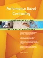 Performance Based Contracting A Complete Guide - 2020 Edition