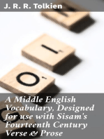 A Middle English Vocabulary, Designed for use with Sisam's Fourteenth Century Verse & Prose