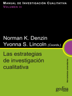 Las estrategias de investigación cualitativa: Manual de investigación cualitativa. Vol. III