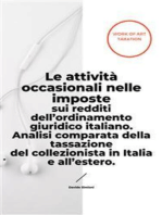 Le attività occasionali nelle imposte sui redditi dell’ordinamento giuridico italiano. Analisi comparata della tassazione del collezionista in Italia e all’estero.