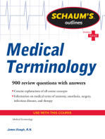 Schaum's Outline of Medical Terminology