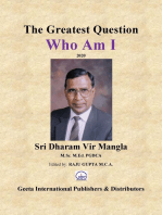 The Greatest Question 'WHO Am I'