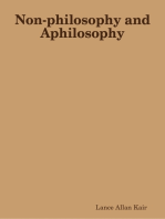 Non-philosophy and Aphilosophy