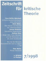 Zeitschrift für kritische Theorie / Zeitschrift für kritische Theorie, Heft 7: 4. Jahrgang (1998)