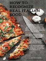 How to recognize real italian food