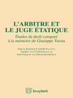 L'arbitre et le juge étatique: Études de droit comparé à la mémoire de Giuseppe Tarzia