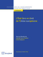 L'Etat tiers en droit de l'Union européenne