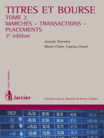 Titres et bourse – Tome 2: Marchés - Transactions - Placements