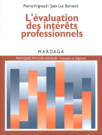 L'évaluation des intérêts professionnels: Un essai sur les théories et pratiques de la psychologie de l'orientation