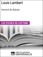 Louis Lambert d'Honoré de Balzac: Les Fiches de lecture d'Universalis