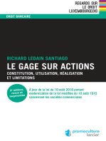 Le gage sur actions: Constitution, utilisation, réalisation et limitations