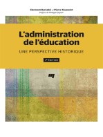 L' ADMINISTRATION DE L'EDUCATION, 2E EDITION: Une perspective historique